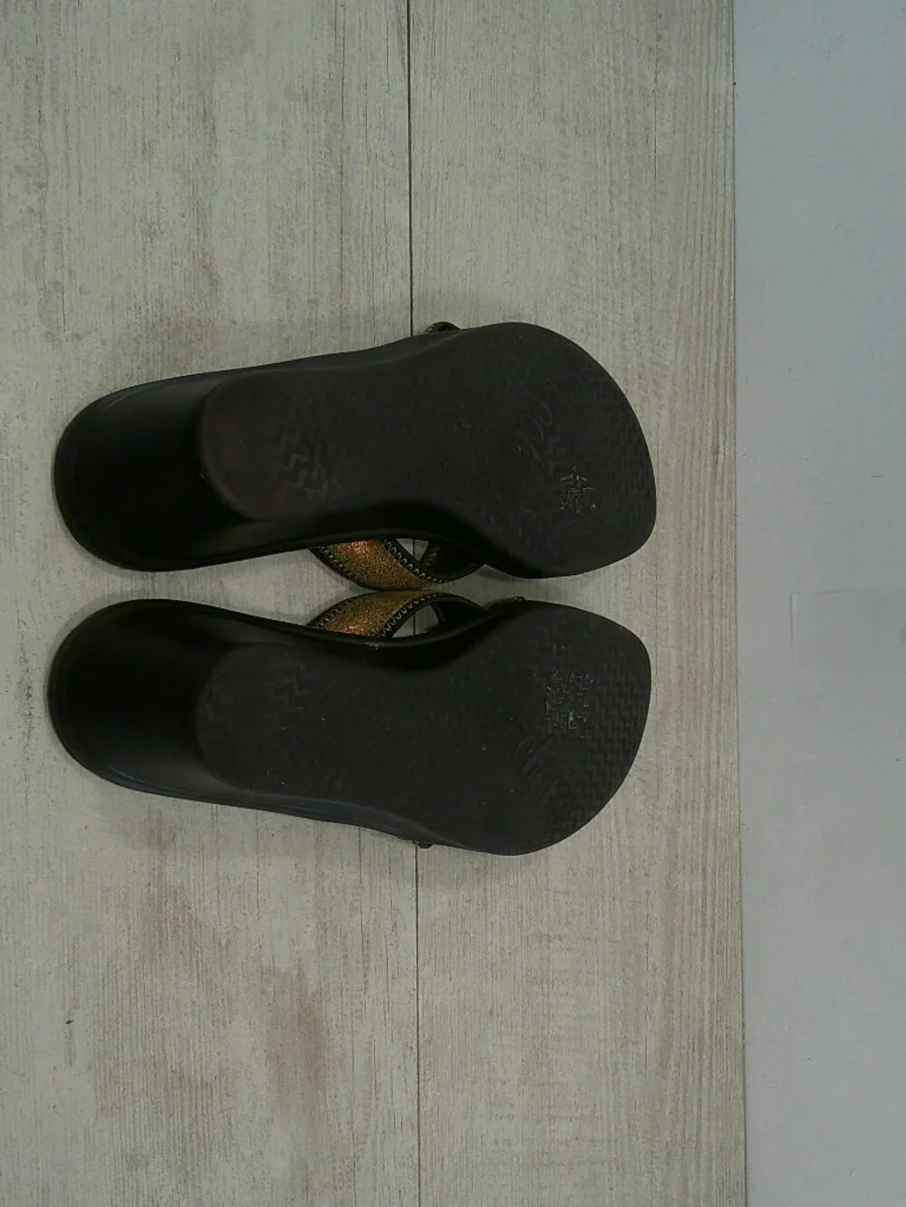 Skechers Cali Club Diamond Jubilee Wedge Criss-Cross Gold Bronze Sandals Size 10